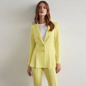 NWT BCBG Pleated Peplum Blazer & Pintuck pants